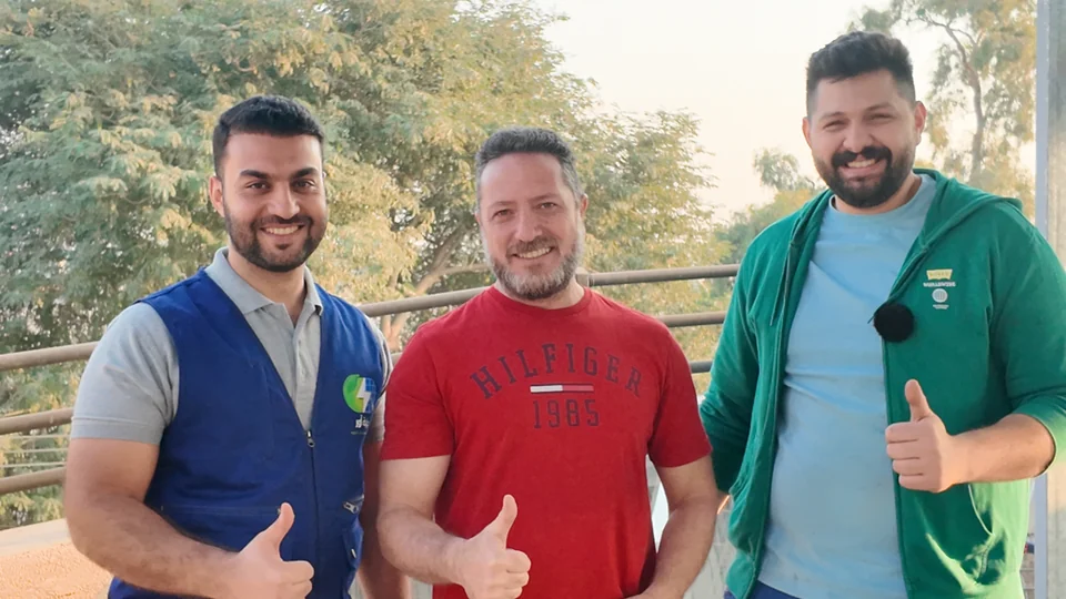 وجوه من أحد مواقع أعمال بوابة أور.